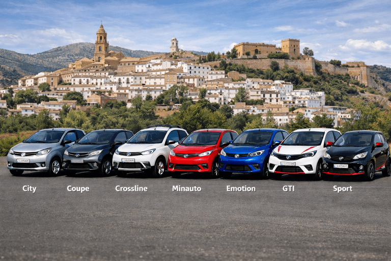 City · Coupe · Crossline · Minauto · Emotion · GTI · Sport