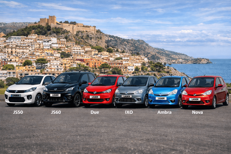 modelos JS50 · JS60 · Due · IXO · Ambra · Nova